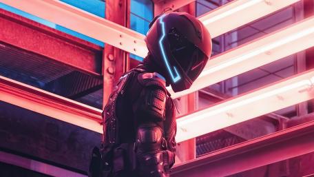 Neon-Lit Sci-Fi Odyssey wallpaper