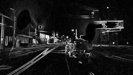 City Nights by the Street Lights wallpaper