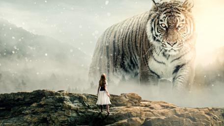 Giant tiger wallpaper