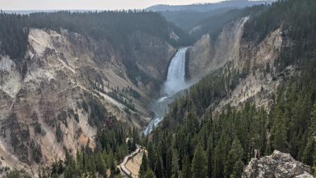 Yellowstone Lake Upper Falls wallpaper