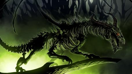 Zombie dragon wallpaper