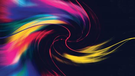 Vivid Swirl of Gradient Colors wallpaper