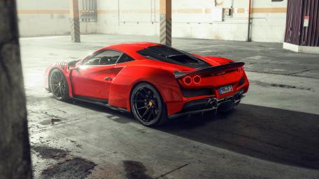 Stunning Ferrari F8 in Bold Red Finish wallpaper