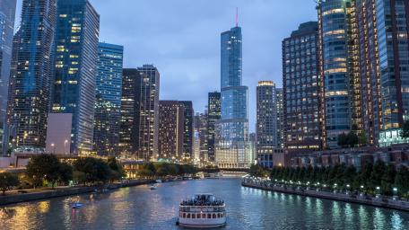 Chicago Riverwalk wallpaper