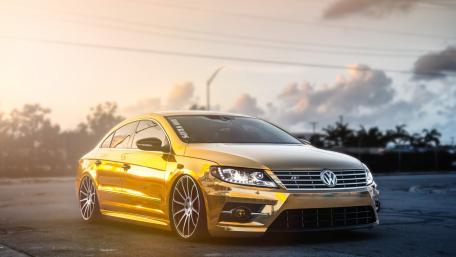 Golden Glamour of the Volkswagen CC wallpaper