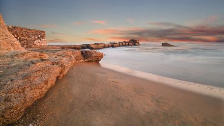Serene Beach at Sunset Beauty wallpaper