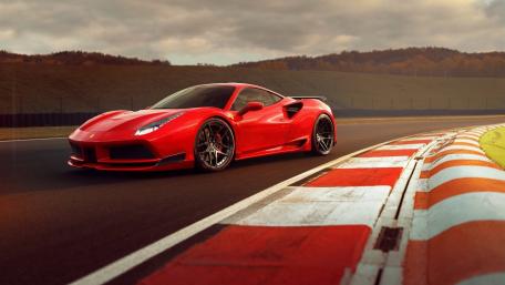 Ferrari 488 Racing Elegance Fast Powerful Design wallpaper