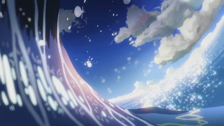 Mesmerizing Lofi Sea Wave Anime Art wallpaper
