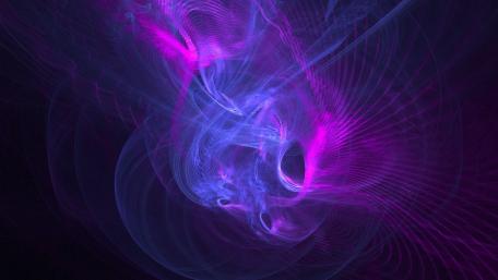 Fractal Dreamscape in Purple and Blue wallpaper