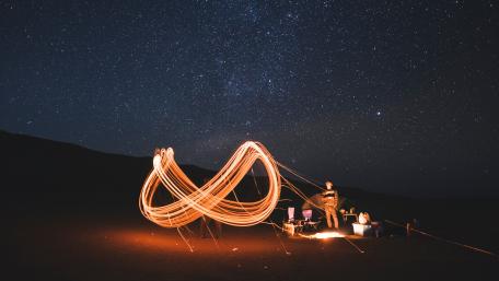 Infinity light art wallpaper