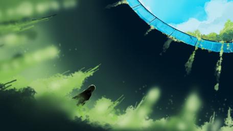 Wanderer in Celestial Abyss wallpaper