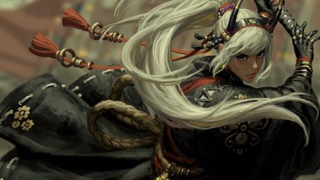 Mystic Warrior Princess in Battle Ready Stance wallpaper