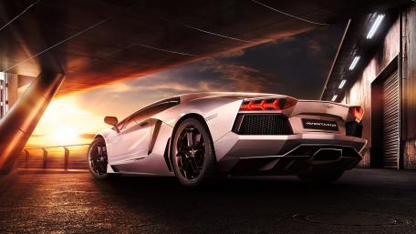 Sleek Elegance of the Lamborghini Aventador wallpaper