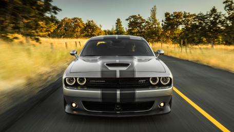 Sleek Dodge Challenger SRT on the Open Road wallpaper