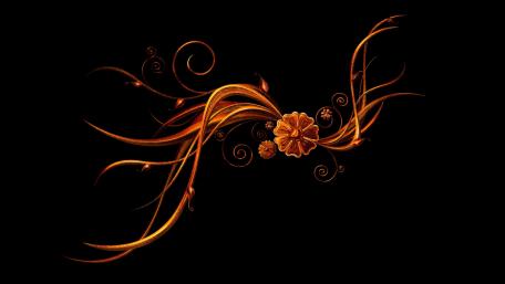 Elegant Swirls of Autumn Inspiration wallpaper