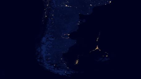 Night Lights of Patagonia v2012 wallpaper