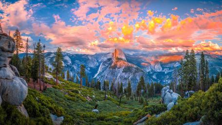 Half Dome from Glacier Point wallpaper