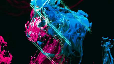 Blue and Pink wallpaper