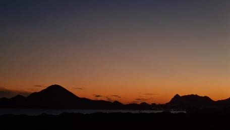 Sunset on the coast of Los Cabos wallpaper