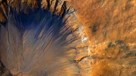 Mars crater wallpaper
