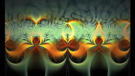 Vibrant Flame Fractals Captivating Colorful Abstract Design wallpaper