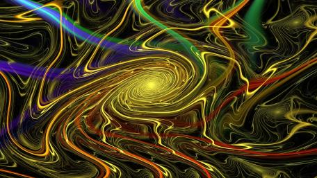 yellow hole wallpaper