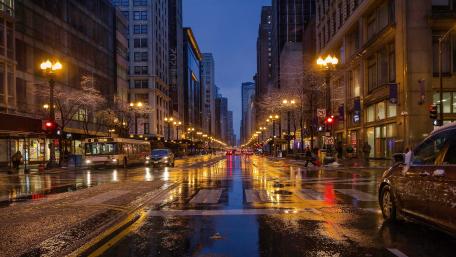 wet road wallpaper