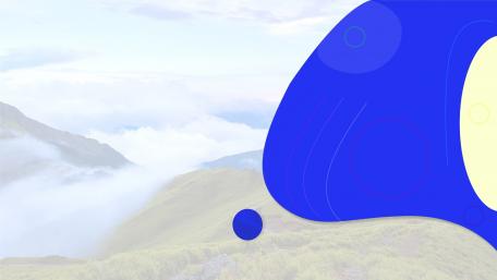 Vibrant Blue Waves in a Serene Landscape wallpaper