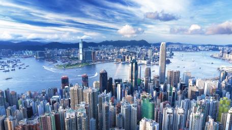 Hong Kong from the Victoria Peak wallpaper