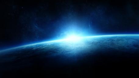 Mystical Horizon in Outer Space wallpaper