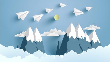Paper planes wallpaper