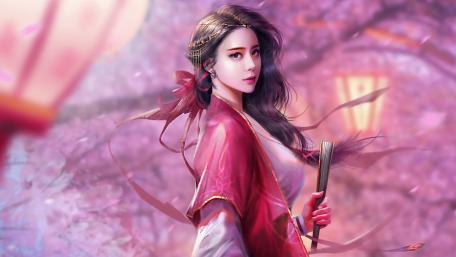 Blossom queen wallpaper