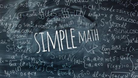Math Equations on Chalkboard Wall wallpaper