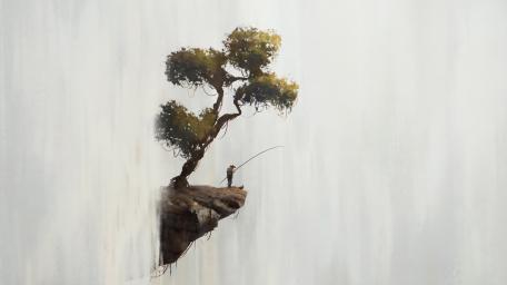 Fishing on the Edge of Fantasy wallpaper
