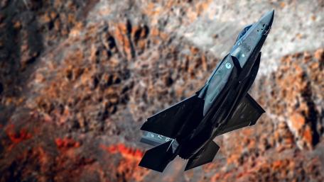 Striking Military Aircraft in Action wallpaper