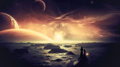 Dreaming Amongst the Stars and Planets wallpaper