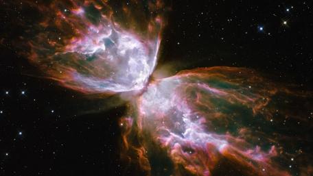 Celestial Wings of the Butterfly Nebula wallpaper