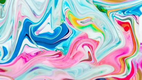 Vibrant Liquid Swirls of Colorful Art wallpaper