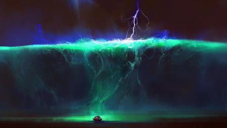 Electric Fury at Sea wallpaper
