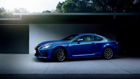 Sleek Blue Lexus RC F in Stunning Detail wallpaper