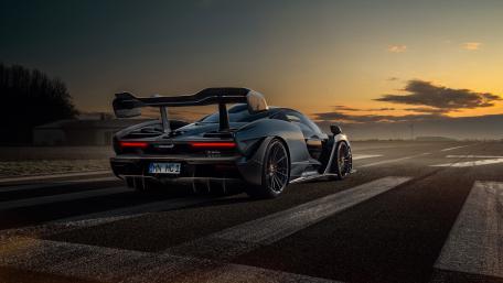 Ultimate McLaren Senna Sunset Experience wallpaper