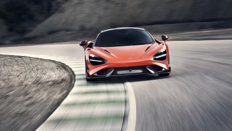 Sleek McLaren Speeding Around The Track wallpaper