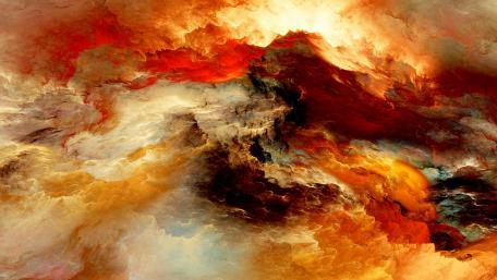Abstract Artistry in Warm Tones wallpaper