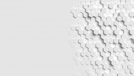 White Hexagonal Honeycomb Design wallpaper