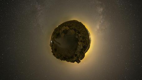 Fisheye 360 panorama wallpaper
