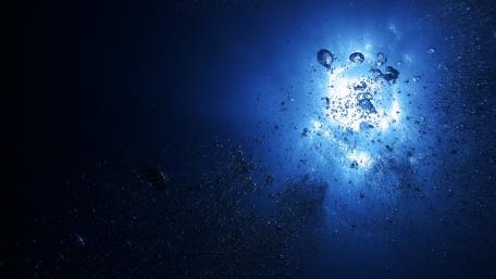Underwater Serenity and Enchanting Bubbles Glimmer wallpaper