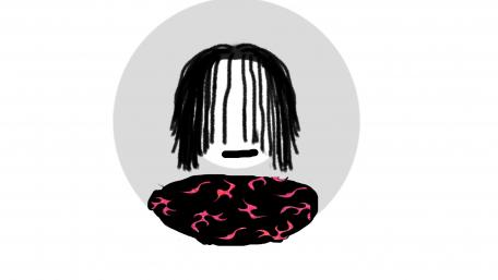 Quirky Face with Doodles Vibe wallpaper
