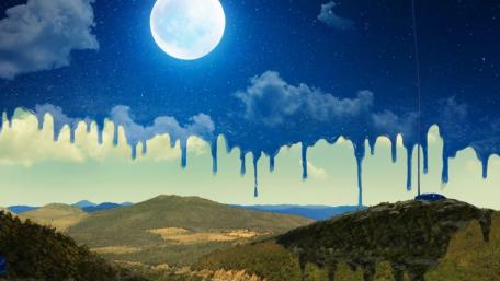 Moonlit Fantasy Painting wallpaper