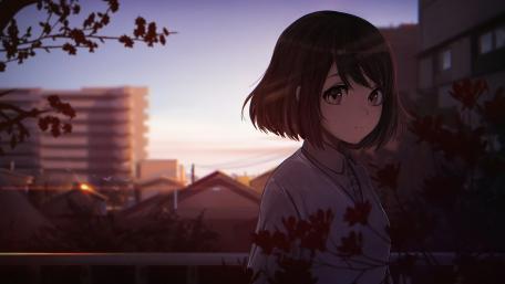 Twilight Gaze in the City wallpaper
