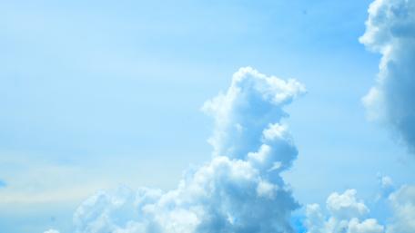 Sky Symphony in Blue and White wallpaper